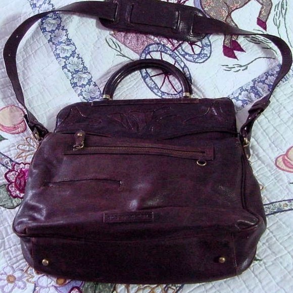 BCBGMaxAzria Bags Bcbgmaxazaria Dark Brown Leather Shoulder Purse